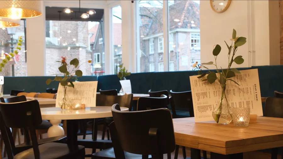 Het warme interieur van Gelati e Panini
